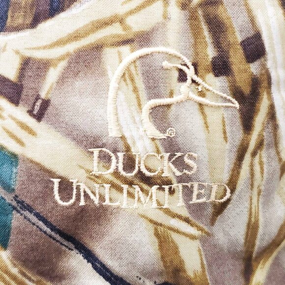 Ducks Unlimited Boys Whitewater Outdoors Jacket Wetlands Camo Camouflage Hood XL - Picture 2 of 10
